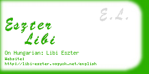 eszter libi business card